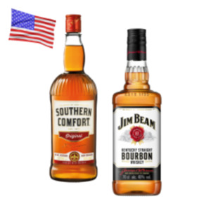 Jim Beam White Bourbon Whiskey, Honey, Red Stag oder Southern Comfort