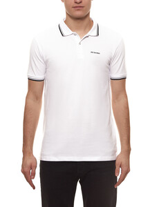 Ben Sherman Polo-Shirt zeitloses Polo-Hemd für Herren T-Shirt Weiß
