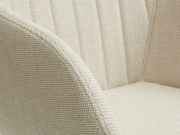 Bild 2 von Esszimmerstuhl ADSLEV Stoff beige/eichefarben