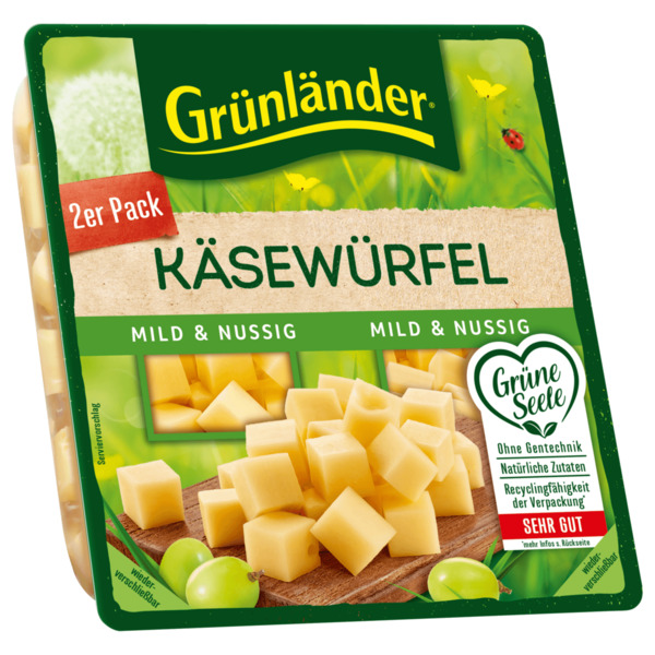 Bild 1 von Grünländer Käsewürfel mild &amp; nussig