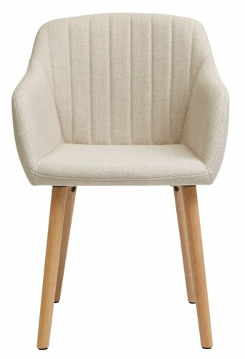 Esszimmerstuhl ADSLEV Stoff beige/eichefarben von JYSK für 65,00 € ansehen!