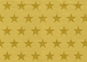 Braun & Company Geschenkpapier Stars gold Alu 1,5 x 70 cm
