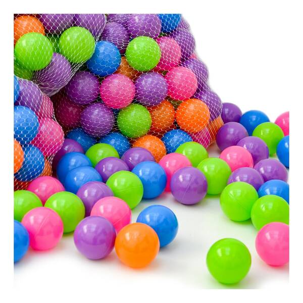 Bild 1 von 100 Bällebadbälle 6 cm Bunte Bälle für Bällebad Spielbälle Babybälle Pastell