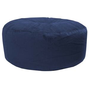 Sitzsack LAURA 105 cm blaugrau - Bezug Polyester - blau - grau - Durchmesser 105 cm - Höhe 40 cm