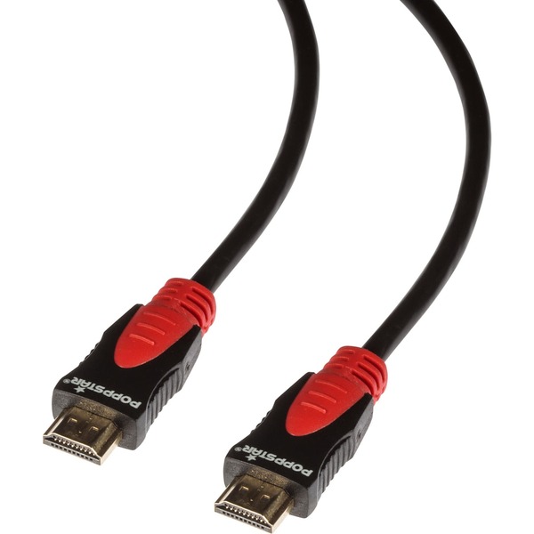 Bild 1 von Poppstar Ultra HD 4k HDMI Kabel 1.4a / 2.0   High Speed with Ethernet, 3m