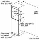 Bild 2 von CK222EFE0 104 l 88 cm Einbaukühlschrank EEK: E 144 kWh Jahr (Weiß) (Versandkostenfrei)