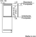 Bild 4 von CK222EFE0 104 l 88 cm Einbaukühlschrank EEK: E 144 kWh Jahr (Weiß) (Versandkostenfrei)