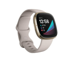 Fitbit fortschrittliche Gesundheits-Smartwatch »Sense«, mondweiß, inkl. Zusatzarmband