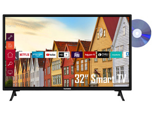 TELEFUNKEN Fernseher HD Smart TV, Works with Alexa, OK Google, große Auswahl an Apps