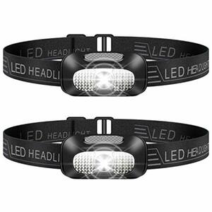 NREDXOON Stirnlampe LED Wiederaufladbar Superleicht kopflampe stirnlampen aufladbar Mit Warnlicht 5 Modi Wasserdicht USB stirnleuchte Perfekt zum Camping Angeln Laufen Joggen Wandern Radfahren