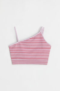 H&M Seamless Sport-BH Rosa/Gestreift, Sport-BHs in Größe L. Farbe: Pink/striped