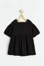 Bild 1 von H&M Kleid aus Seersucker Schwarz, Kleider in Größe 134. Farbe: Black