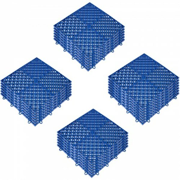 Bild 1 von VEVOR Ineinandergreifende Fliesen 25 Stk. Garagenbodenfliesen Blau 30,5x30,5cm