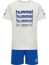 Bild 1 von Hummel hmlMALIK SHORTS SET, T-Shirts & Tops in Größe 104. Farbe: Blue quartz