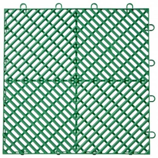 Bild 1 von VEVOR Ineinandergreifende Fliesen Bodenfliesen 55 Stk. Grün 30,5x30,5cm