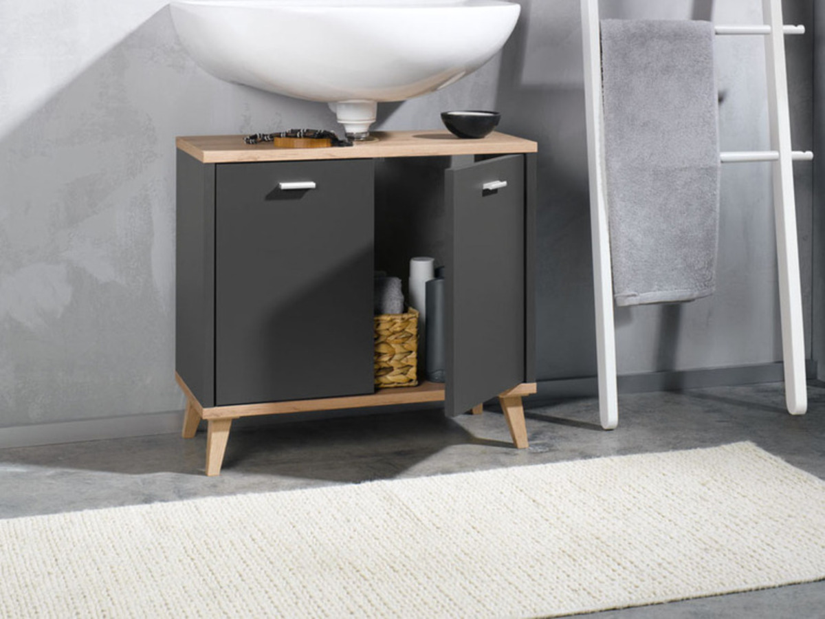 Bild 2 von LIVARNO home Waschbecken-Unterschrank »Corfu«, mit Siphonausschnitt