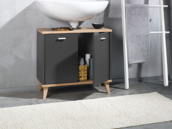Bild 2 von LIVARNO home Waschbecken-Unterschrank »Corfu«, mit Siphonausschnitt