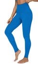 Bild 1 von QUEENIEKE Sporthosen Damen Hohe Tailln Sport Leggings Blickdicht Trainning Yogahosen Bauchkontrolle Strumpfhosen für Laufen Fitness Gym Workout Farbe Blau Größe S（4/6）