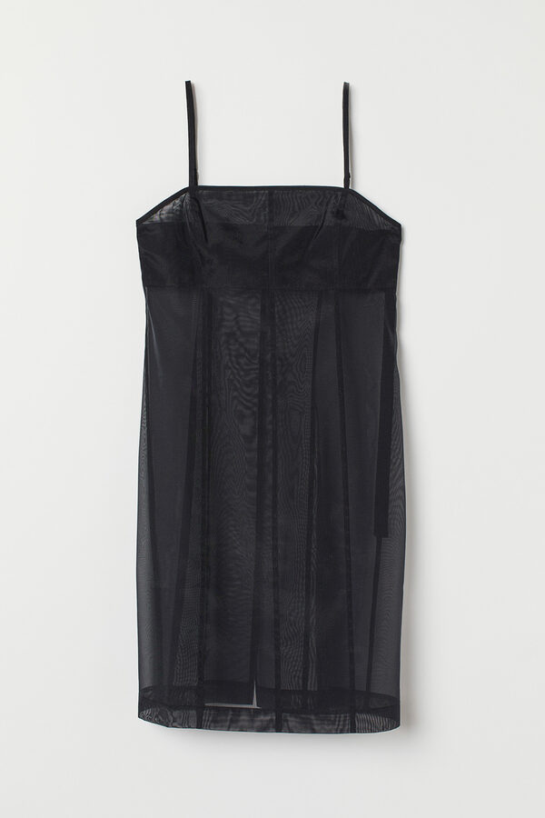 Bild 1 von H&M Chiffonkleid Dunkelblau, Party kleider in Größe 36. Farbe: Dark blue