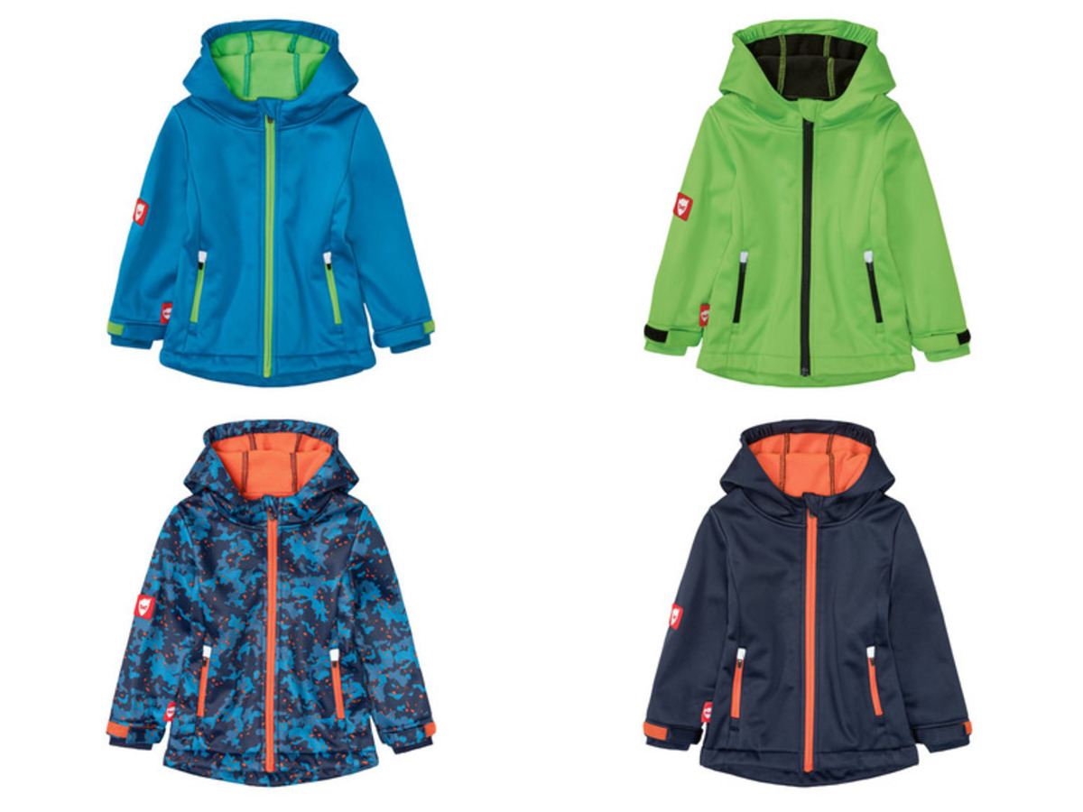 Bild 1 von lupilu Kleinkinder Jungen Softshelljacke, aus atmungsaktivem Funktionsmaterial