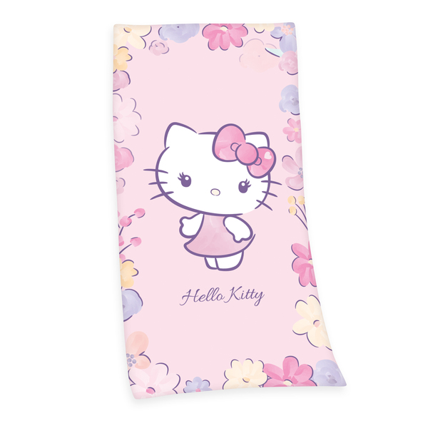 Bild 1 von Hello Kitty Velourstuch, Größe: 150 x 75 cm
