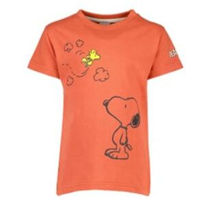 Kinder T-shirt Snoopy Kurze Ärmel Stretch / Rundhals