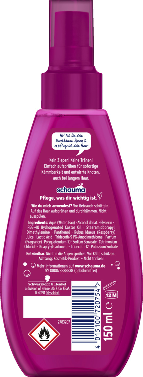 Bild 2 von Durchkämm-Spray Himbeere