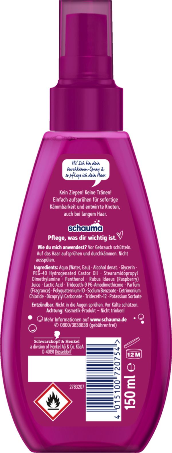 Bild 2 von Durchkämm-Spray Himbeere