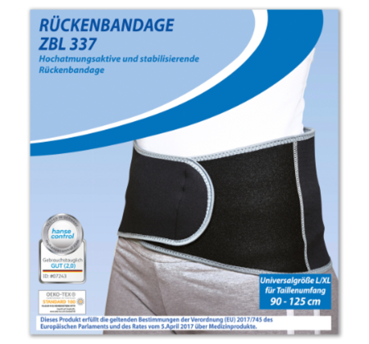 Bild 2 von DITTMANN Zahoprene-Bandage für den Rücken