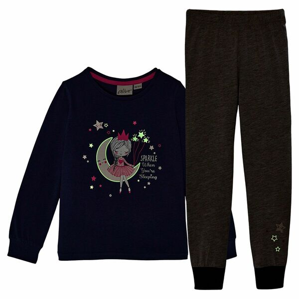 Bild 4 von ALIVE®  Kinder Winter-Schlafanzug, glow in the dark