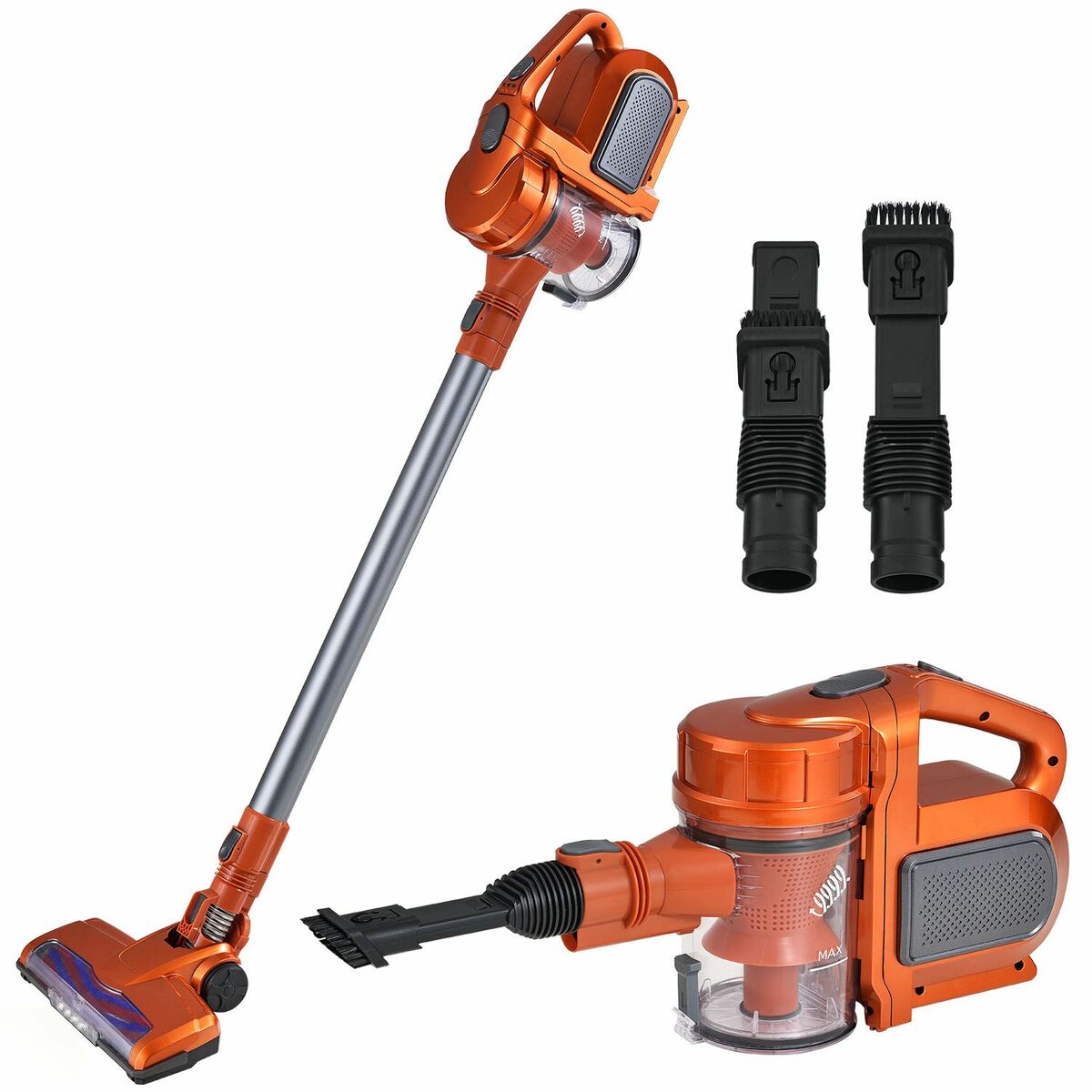 Bild 1 von Juskys 2in1 Akku Staubsauger VAC100 Pro - Handstaubsauger kabellos & beutellos - gold