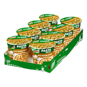 Knorr, Snack Becher Pasta in Pilz-Rahm-Sauce 63 g, 8er Pack