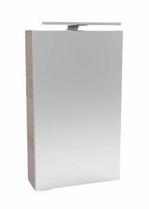 FACKELMANN Spiegelschrank »SBC« (Spiegelschrank mit LED-Aufsatzleuchte) Badmöbel Spiegelschrank Gästebad inkl. Aufsatzleuchte, Breite 40cm