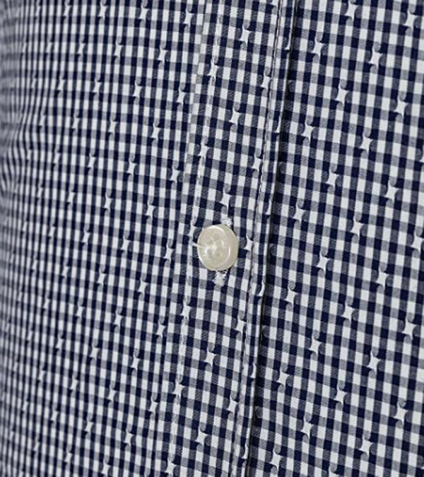 Bild 1 von JIMMY SANDERS Herren Baumwoll-Hemd Freizeit-Hemd mit Karo-Muster Nicolo Blau/Weiß