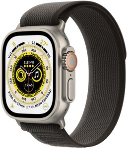 Watch Ultra (49mm) GPS+4G Titan mit Trail Loop Armband (S/M) schwarz/grau
