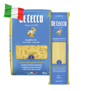 De Cecco Pasta oder Pastaspezialitäten
