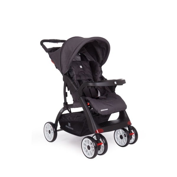 Bild 1 von Kikkaboo Kinderwagen Airy robuster Stahlrahmen Wickeltasche Bremse verstellbar dunkelgrau