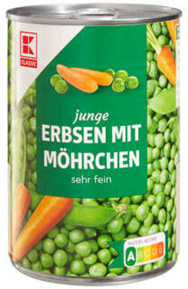 Bild 1 von K-CLASSIC Junge Erbsen mit Möhrchen