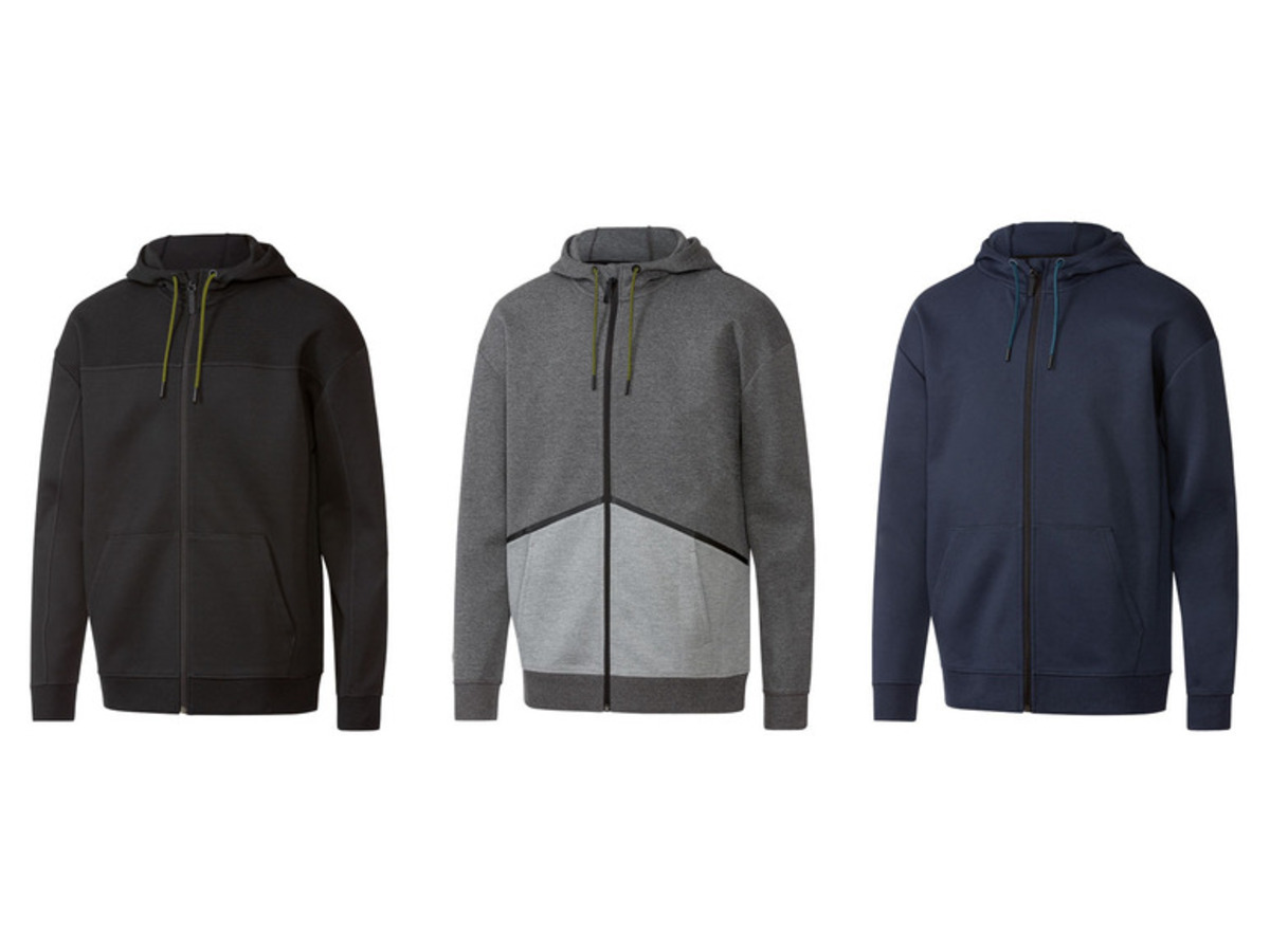 Bild 1 von crivit Herren Sweatjacke, mit Kapuze