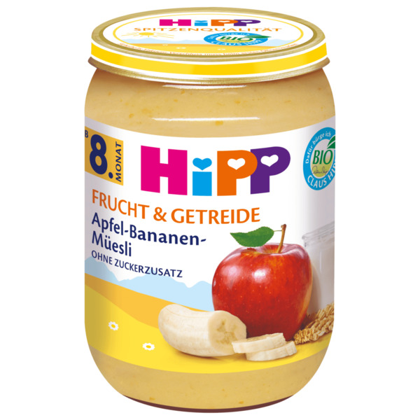 Bild 1 von Hipp Frucht & Getreide Bio Apfel-Bananen-Müsli 190g
