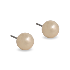 PEARLS FOR GIRLS Damen Perlen-Ohrringe zeitlose Ohrstecker Gold