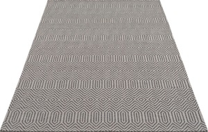 Carpet City Teppich »Cotton«, rechteckig, 5 mm Höhe, Flachgewebe, 100% Baumwolle, Rauten-Optik, Wohnzimmer, Flur, Diele, Pflegeleicht