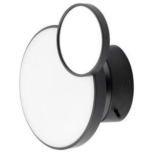 KABOMBA  Wandleuchte mit Spiegel, LED, dimmbar mattiert/schwarz