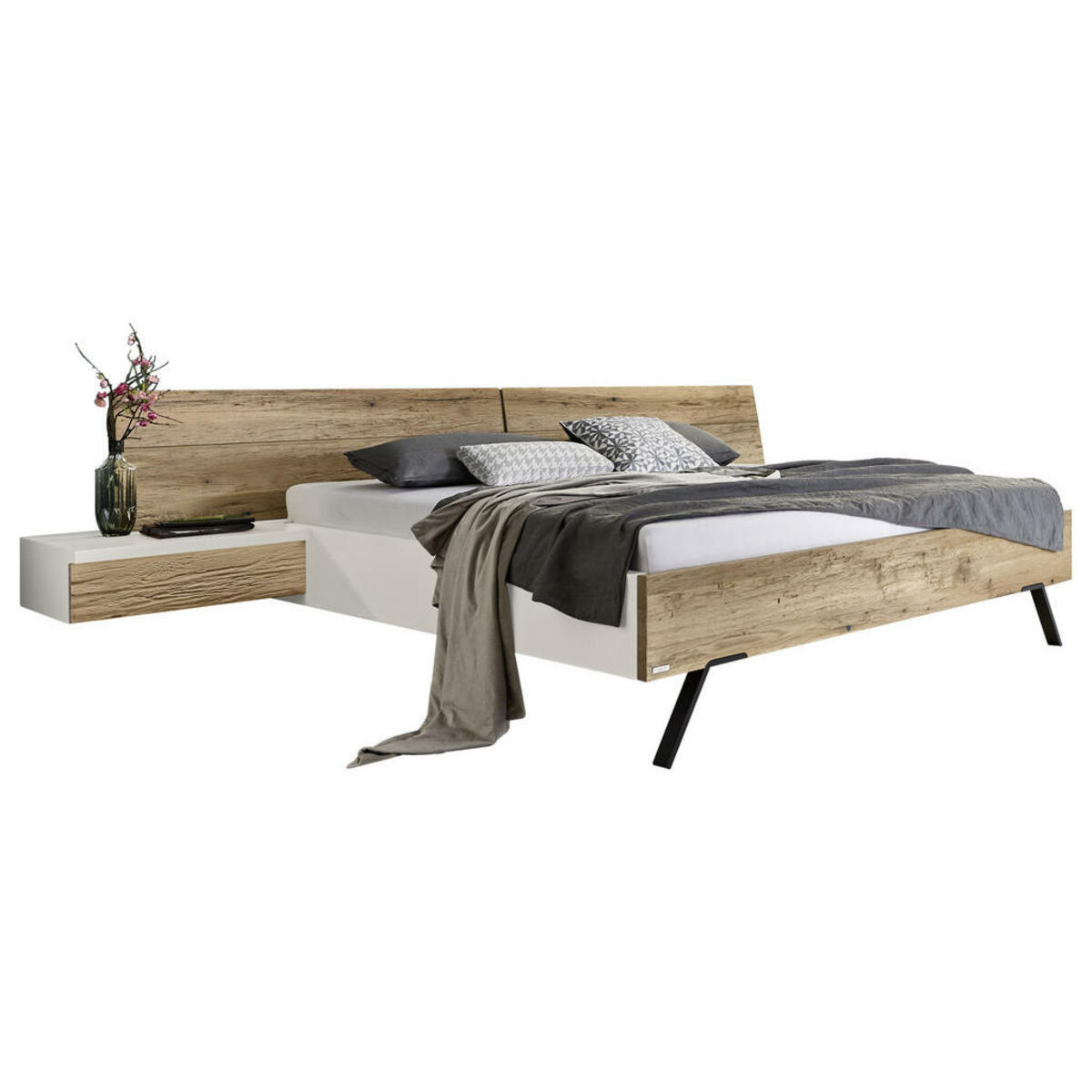 Bild 1 von Valdera BETTANLAGE Weiß Eiche