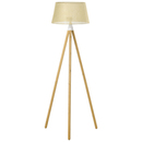 Bild 1 von HOMCOM Stehlampe Stehleuchte Standleuchte mit Bambus Holz-Stativ modern künstlerisch für das Wohnzim