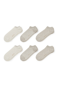 C&A Multipack 6er-Sneakersocken-Bio-Baumwolle, Weiß, Größe: 35-38