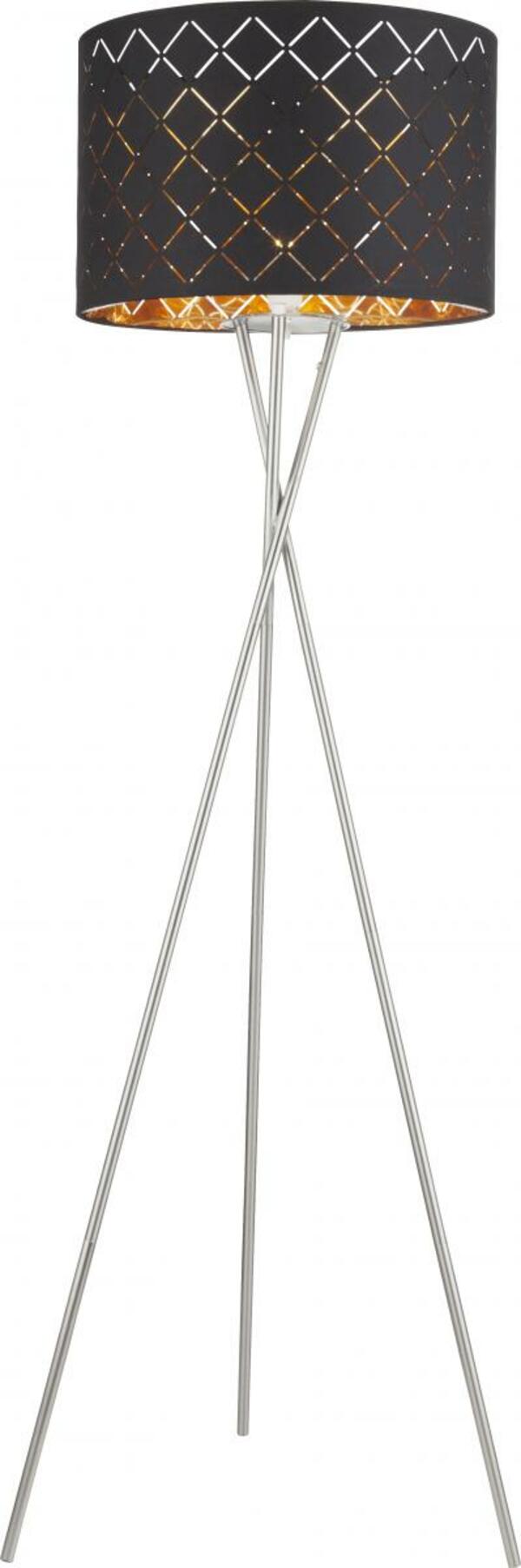 Bild 1 von Globo Lighting - CLARKE - Stehleuchte Metall Nickel matt, 1x E27