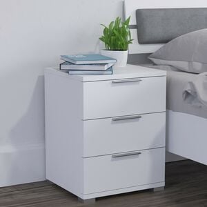 VICCO Nachtschrank Kommode Nachttisch Schublade Ablage 2er Set Schlafzimmer Weiß