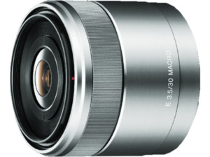 SONY SEL30M35 30 mm - f/3.5 ED, Circulare Blende (Objektiv für Sony E-Mount, Silber)