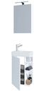 Bild 1 von VCM 3-tlg Badmöbel Set Gäste WC Gästebad Waschplatz Waschtisch klein schmal Lumia Spiegelschrank